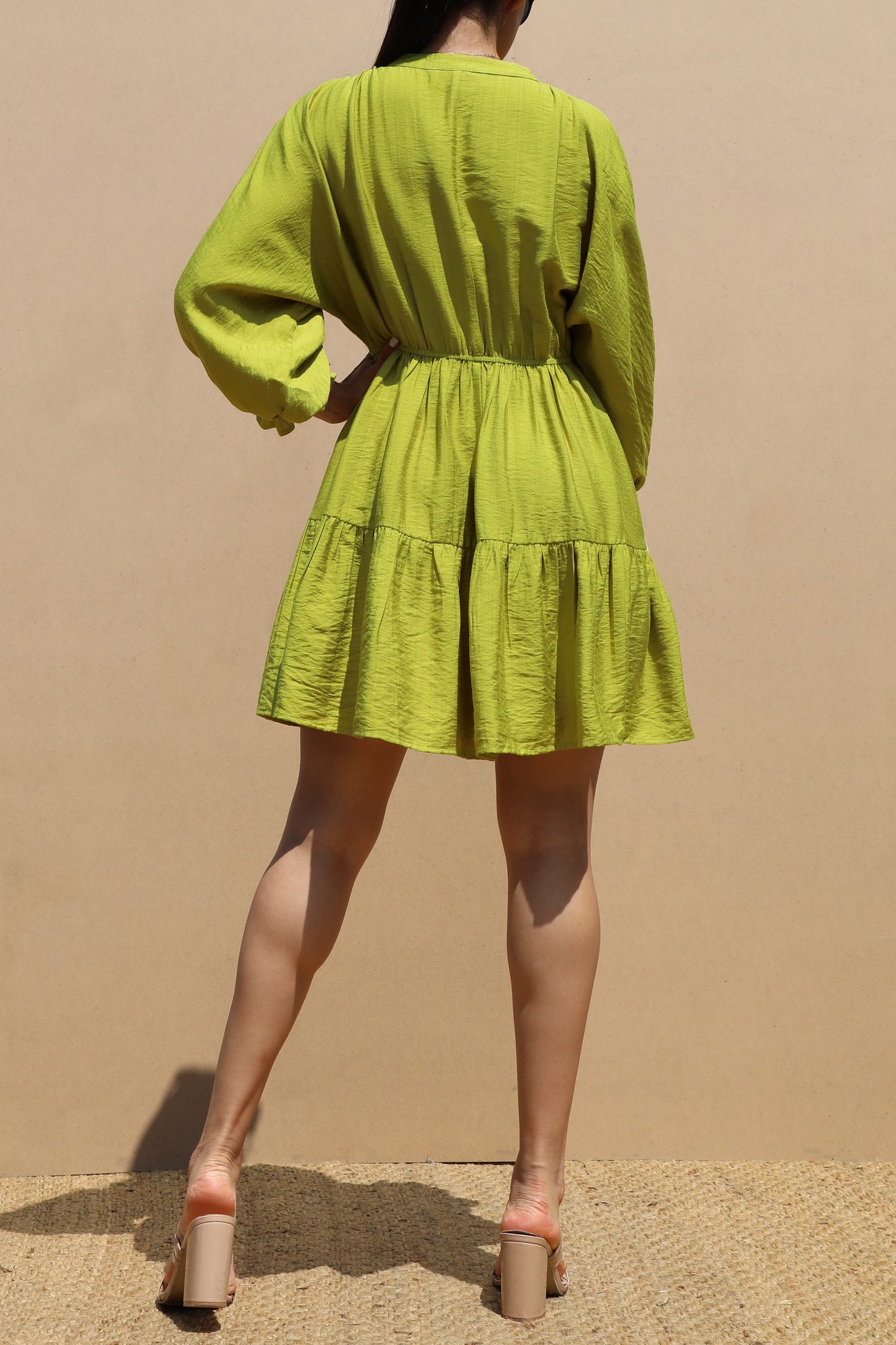 Lime Green Mini Dress
