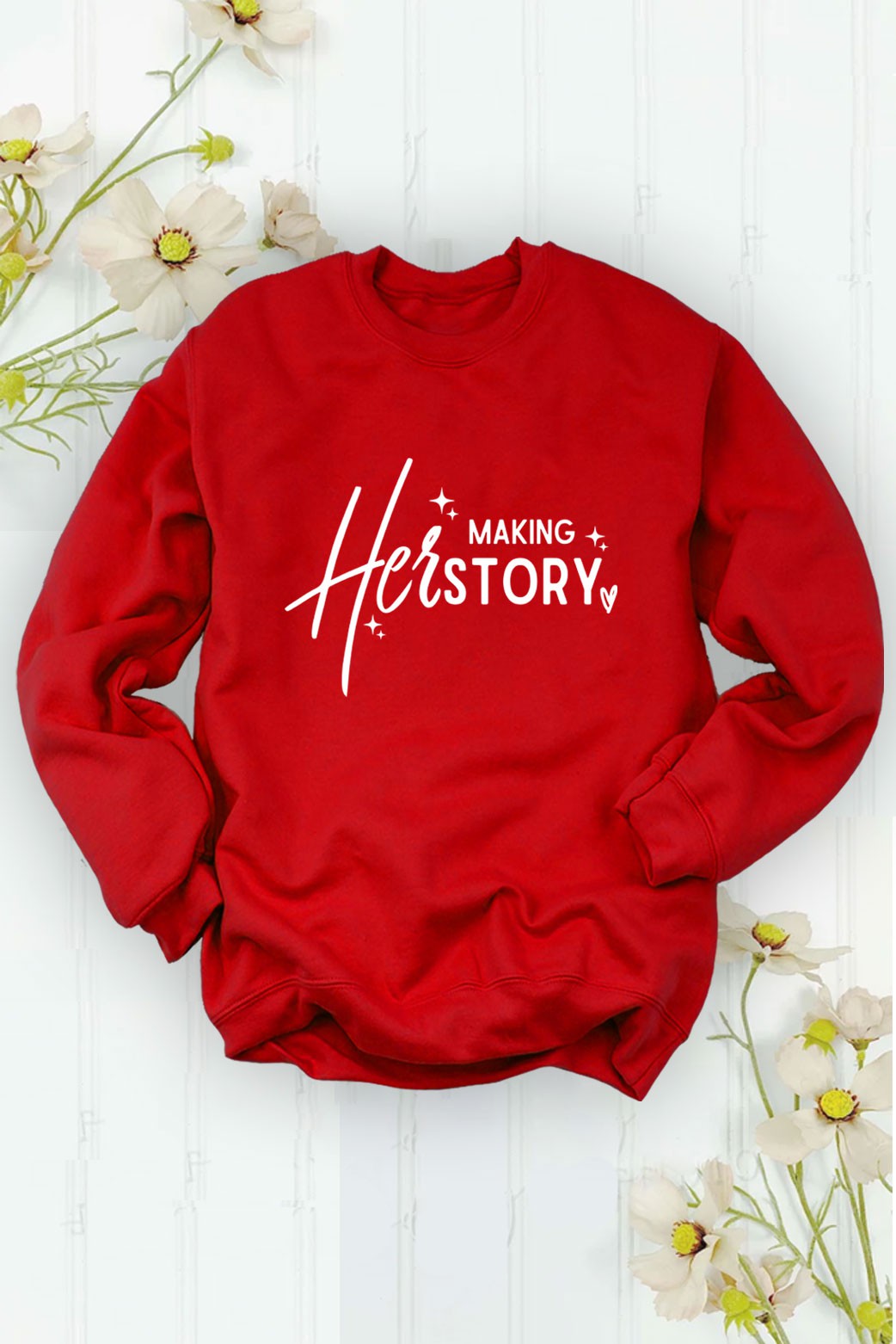 Making HerStory sweathshirt (red)