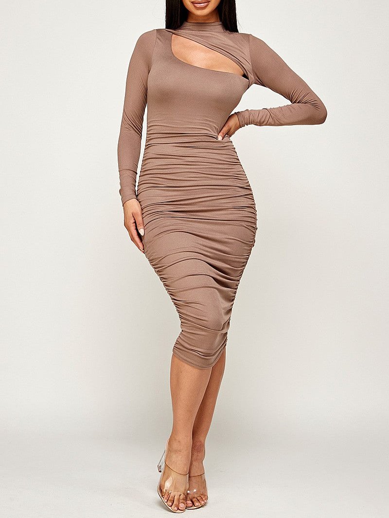 Women's Cut Out Midi Dress