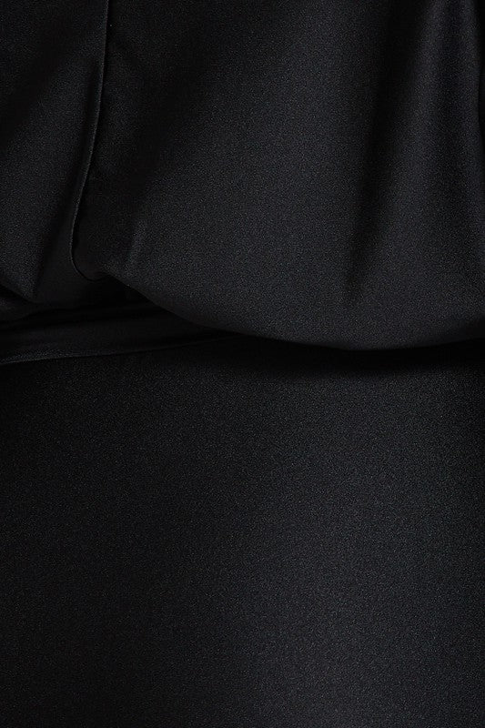 Women's Black off the shoulder dress