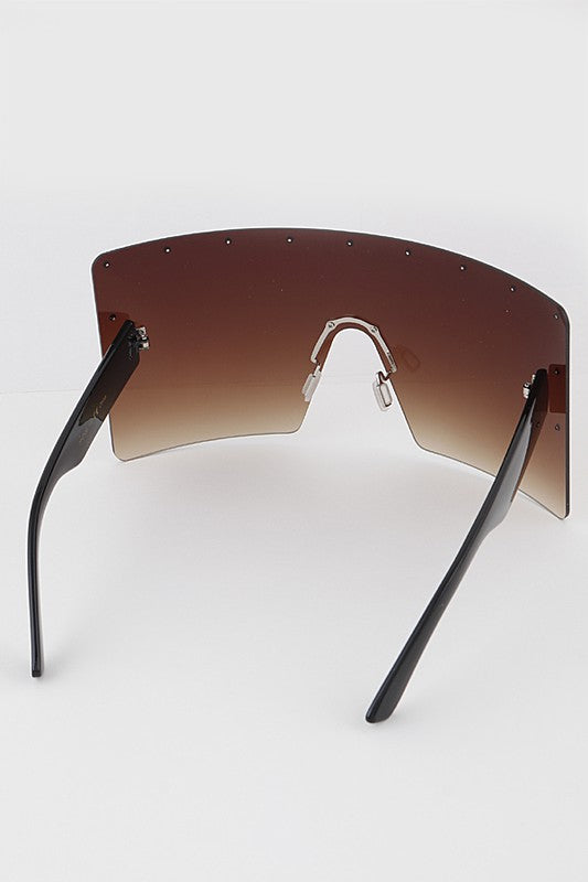 Oversized Rimless Sunglasses