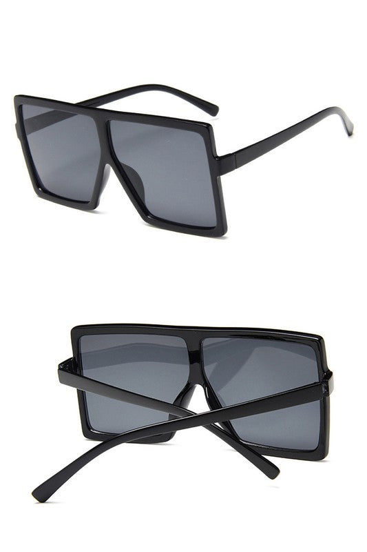 Flat top square sunglasses