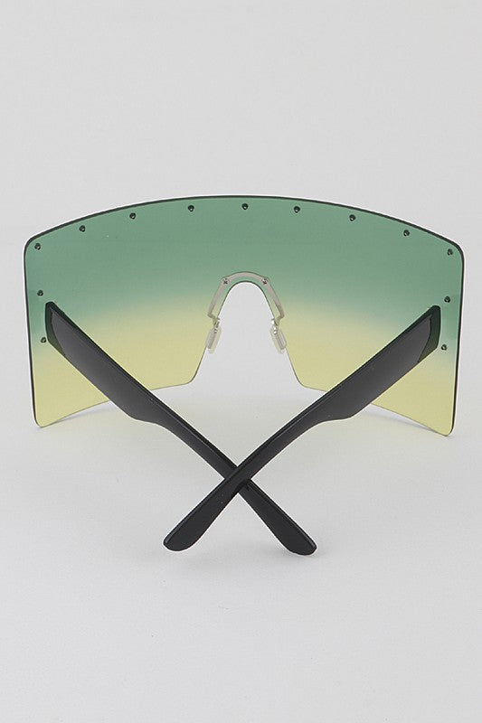 Oversized Rimless Sunglasses