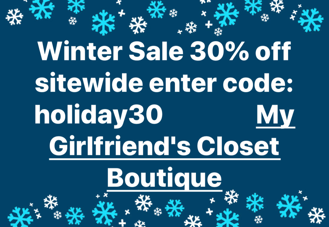 Winter Sale 30% off site wide code: holiday30
