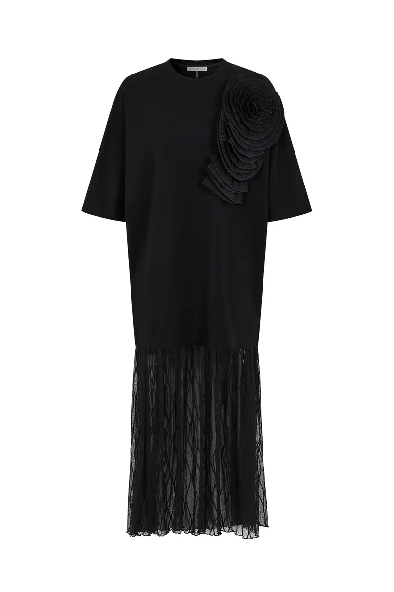 BLOSSOM BLOOM KNIT T-SHIRT DRESS