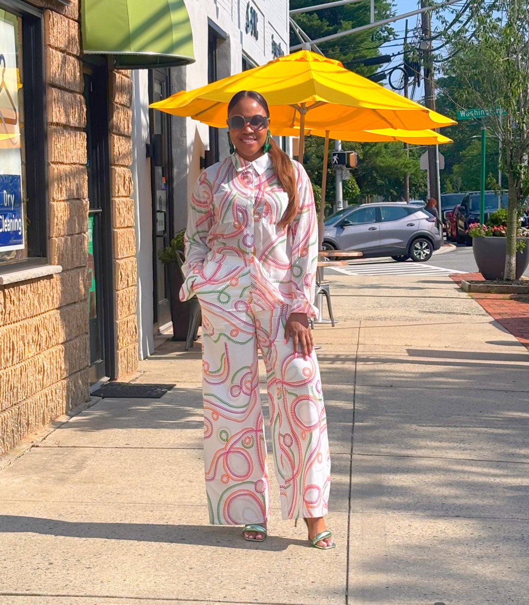 Swirl Printed Matching and Pants 2pc set