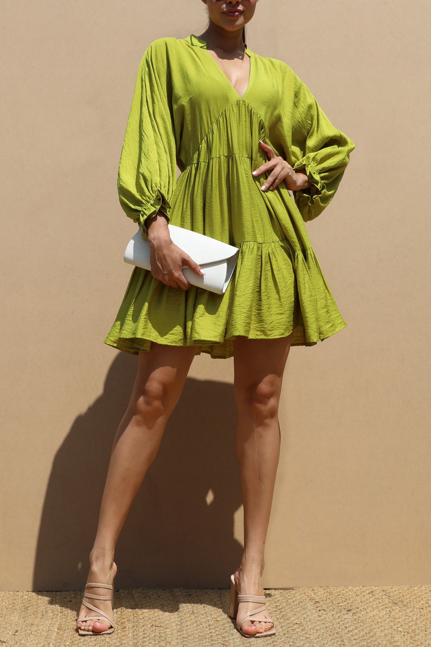 Lime Green Mini Dress