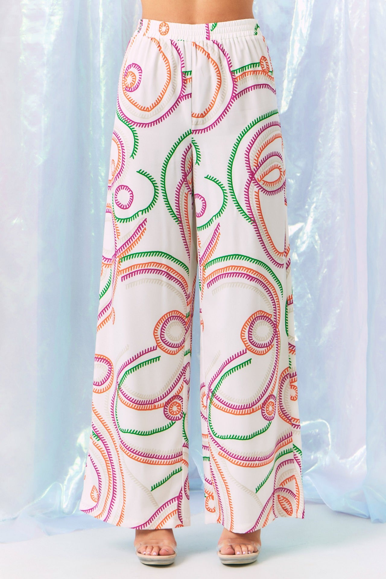 Swirl Printed Matching and Pants 2pc set