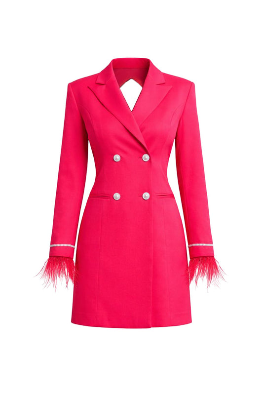 Women's Long Sleeve Blazer Dress