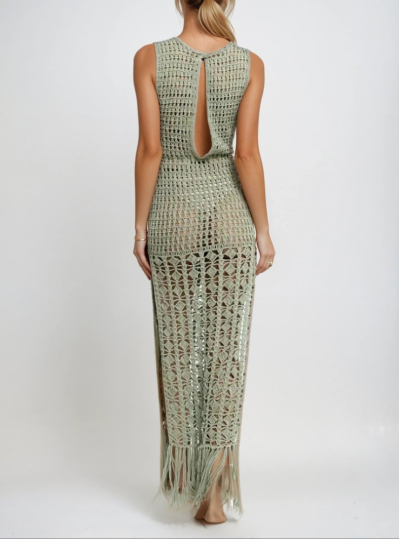 Knit Maxi Cover up Dress