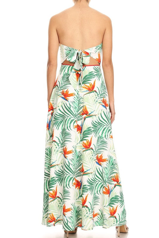 Tropical maxi dress